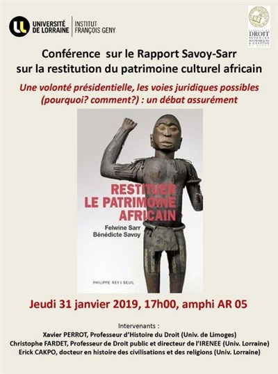 Conférence sur le Rapport Sarr-Savoy